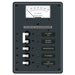 Traditional Metal Panel - AC Main + 3 Positions, AC Voltmeter